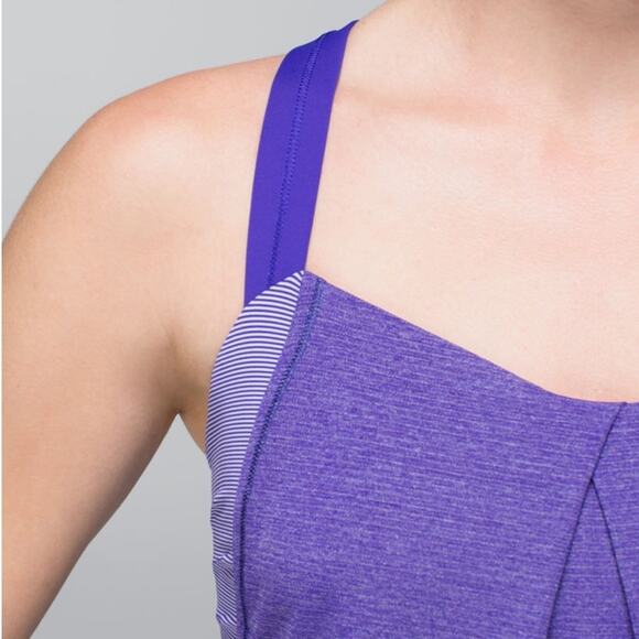 Lululemon Tank Heathered Berry SZ 4 - Picture 3 of 15